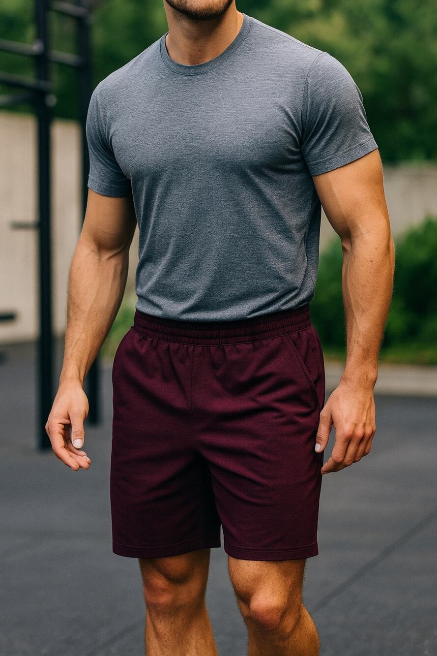 Lululemon Men’s Shorts Wine Color Recycled Polyester Medium Athletic Running M
